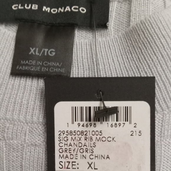 New Club Monaco Sweater Size XL - Picture 4 of 9